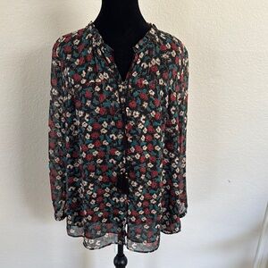 Daniel Rainn Multicolor Floral Blouse